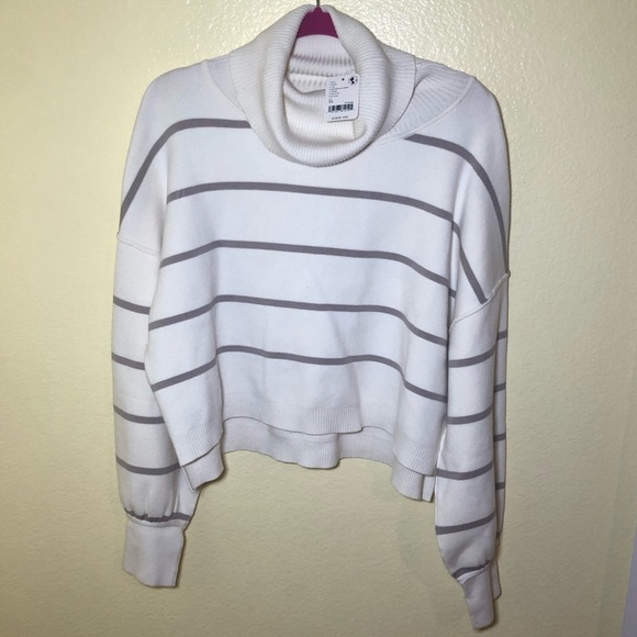 Free people Paulie Long sleeve Sweater In Moonbeam Combo size XS - Picture 3 of 10